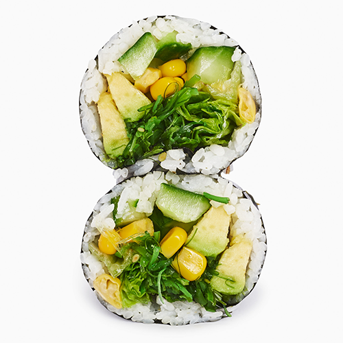Sushi burrito vegetarian
