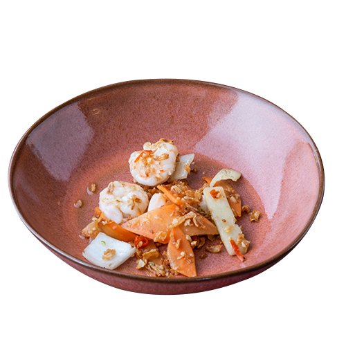 Garnalen met knoflook en roomboter