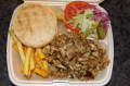 Döner kebab schotel