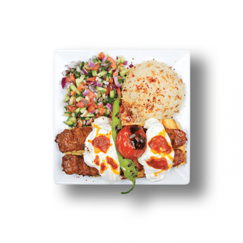 Small yogurtlu kebab dish