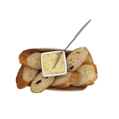 Bread and garlic butter