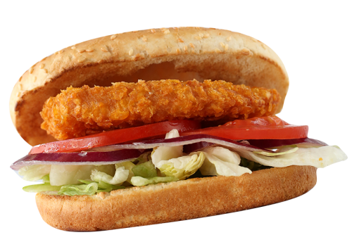 Crispy chicken burger