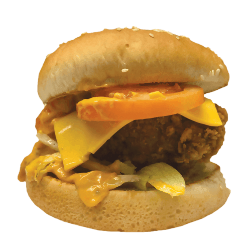 Tower chicken burger