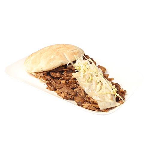 Pita shoarma met kaas