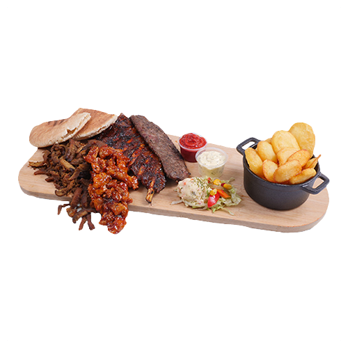 Mixed grill 4 soorten vlees 1 persoon