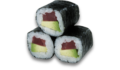 Maguro avocado maki
