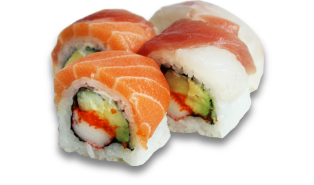Rainbow maki, 4 pieces