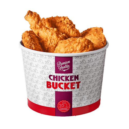 Fried wings bucket