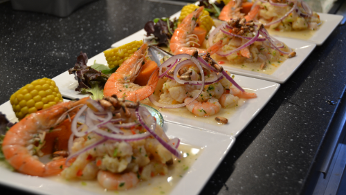 Ceviche met verse vis van de dag