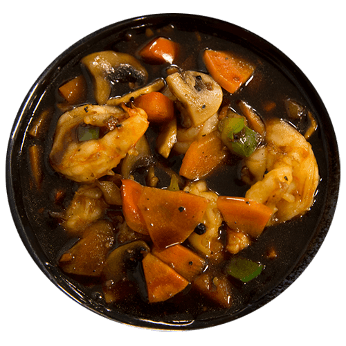 Shrimps black pepper