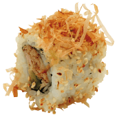 Grilled tuna inside out roll