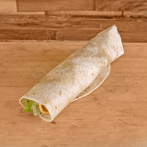Crispy spicy chicken wrap