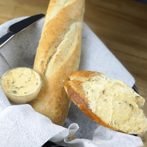 Baguette with garlic butter