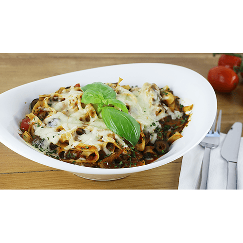Pasta caponata siciliana
