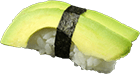 Nigiri avocado