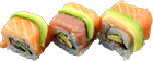 Dragon roll, 4 pieces