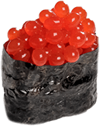 Gunkan salmon eggs