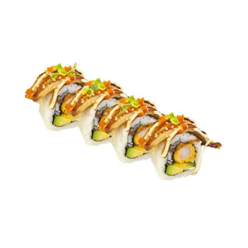 Dragon roll, vier stuks