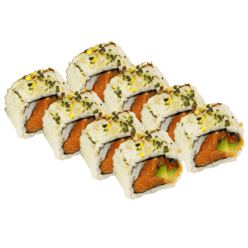 Salmon avocado roll, acht stuks