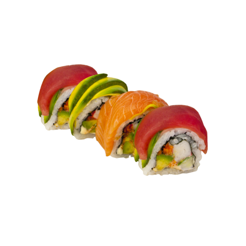 Rainbow roll, vier stuks
