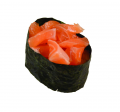 Salmon gunkan nigiri
