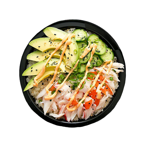 California crab Poke Bowl