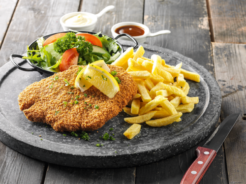 Schnitzel menu