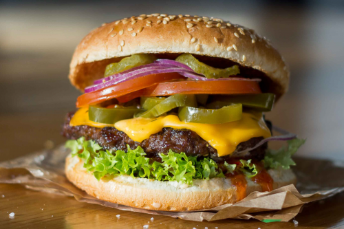 Hot chili burger
