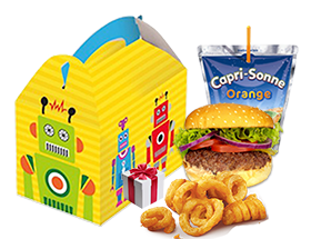 Burger kids menu