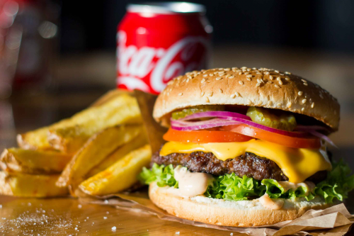 Classic cheeseburger menu