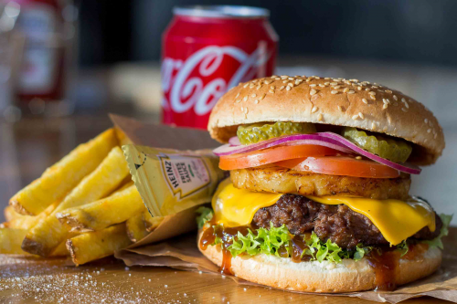Hawaiian burger menu