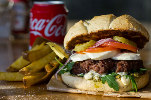 Italian burger menu