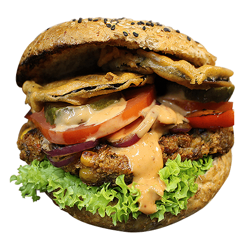 Bean vegan burger