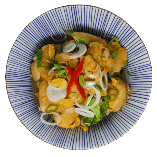 Phad kratiem prik Thai chicken