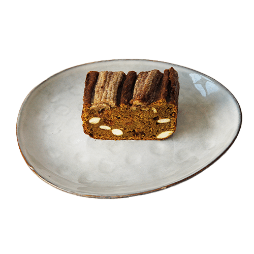 Caramelized banana tumeric bread