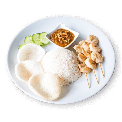 3 saté udang