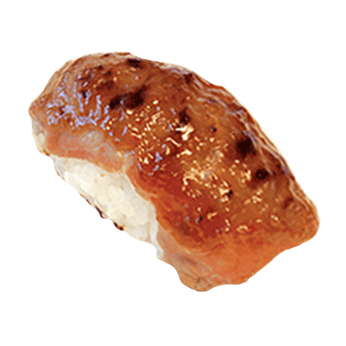 Flamed beef nigiri