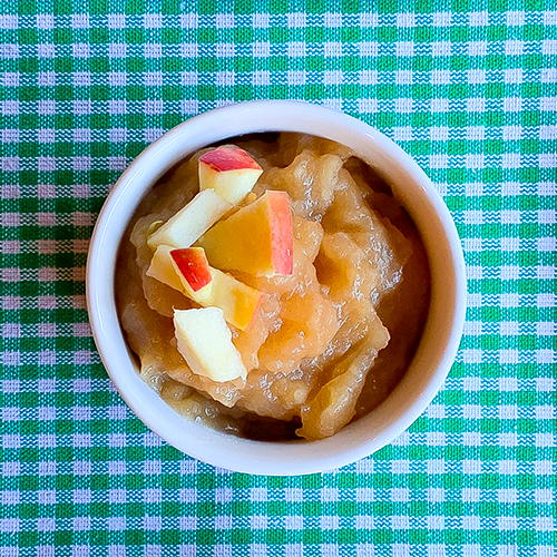 Homemade apple sauce