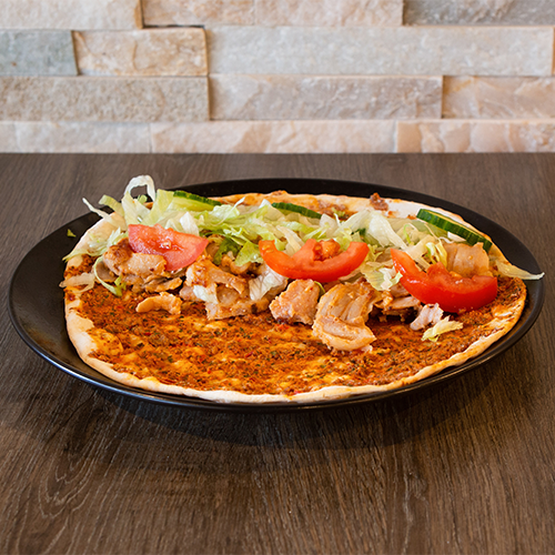 Turkse pizza kipdöner