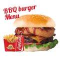 Barbecue burger menu