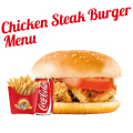 Chickensteak burger menu