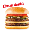 Classic double burger