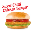 Sweet chili chicken burger