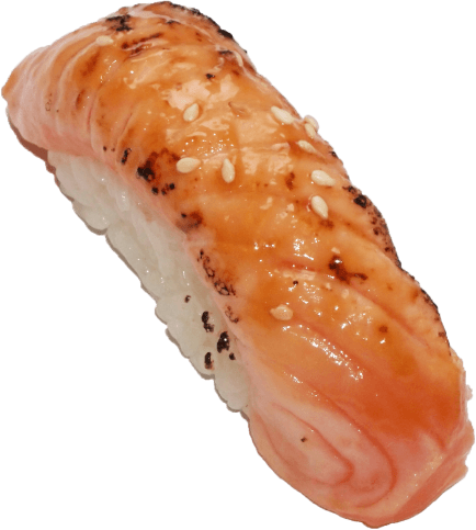 Aburi sake nigiri