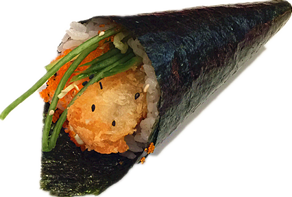 Ebi furai temaki