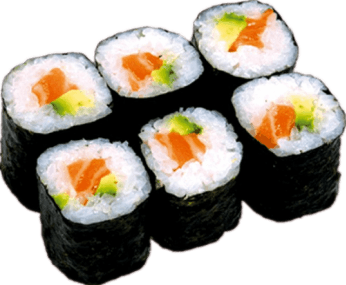 Sake avocado maki 3 stuks