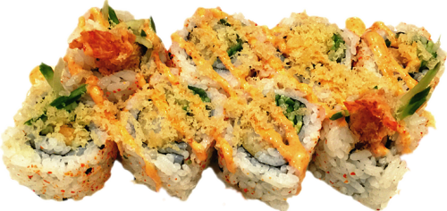 Spicy ebi furai uramaki 4 stuks