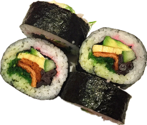 Veggie futo uramaki 4 stuks