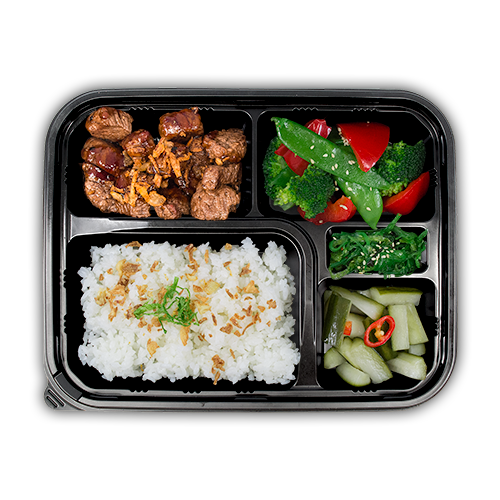 Bento box beef