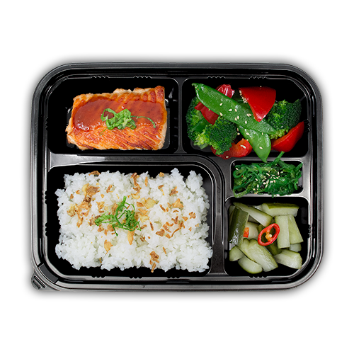 Bento box salmon